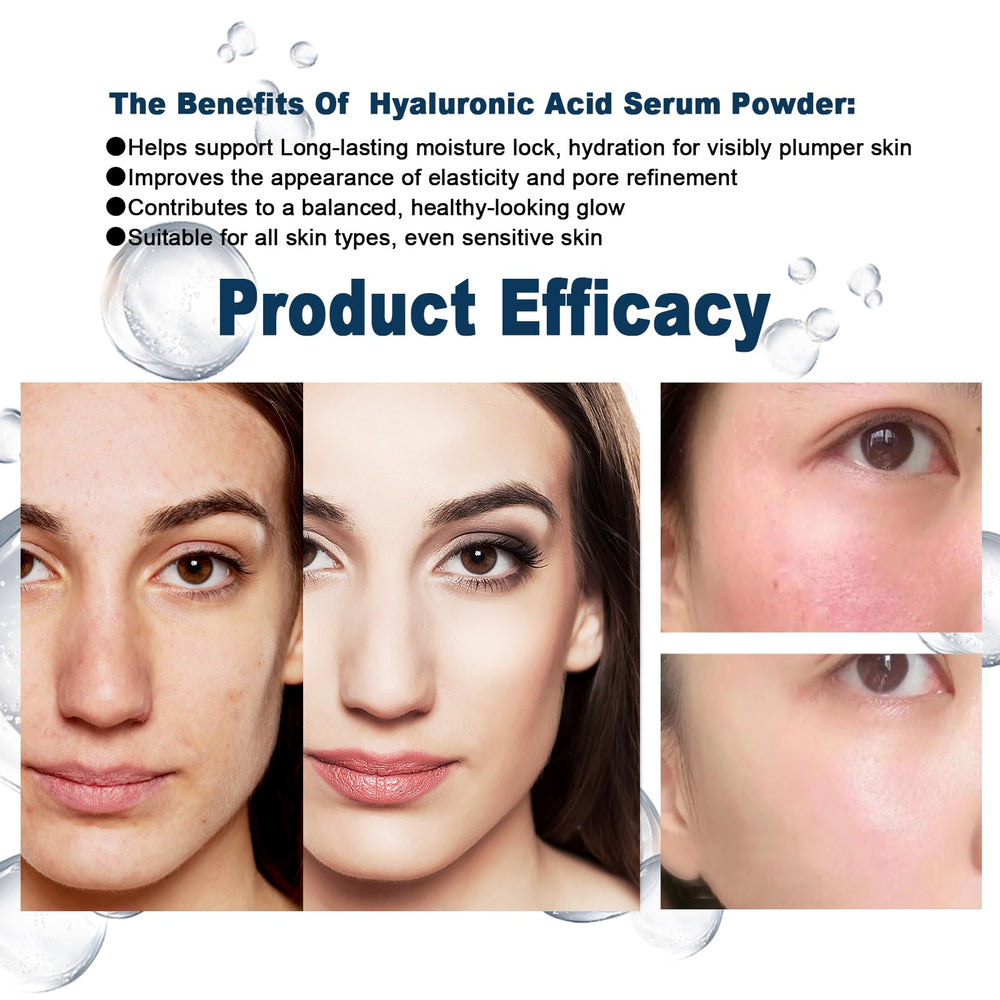 Ruxidora Hyaluronic Acid Powder with scoop included for accurate DIY dosing.