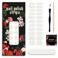 Ruyeefam Moonlight White nail strips pack with glossy finish for instant manicure