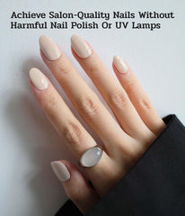 ruyeefam Nail Polish Strips sizing kit shows quick size matching for a precise fit