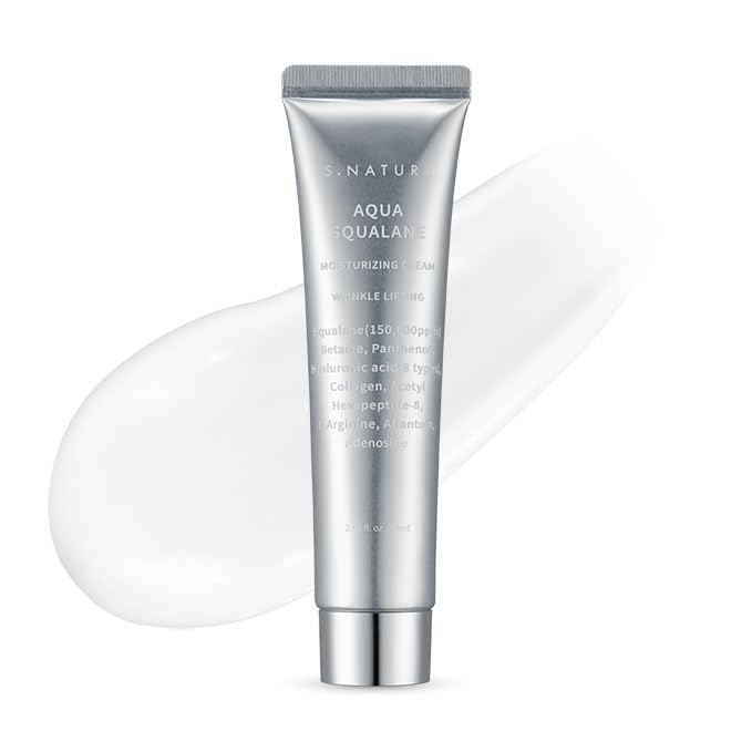 S.NATURE Aqua Squalane Cream bottle for daily hydration.
