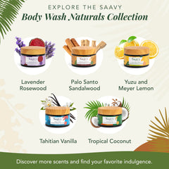 Saavy Naturals gift-ready packaging closeup ideal for self-care gifts
