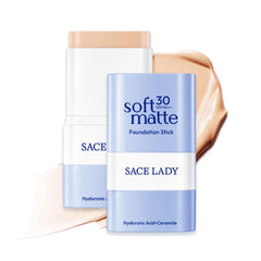 SACE LADY foundation stick with built-in brush for quick blending