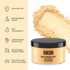 Sacha Cosmetics Buttercup Rosé swatch shows versatile shade for various tones.