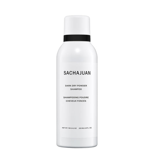 SACHAJUAN dark dry powder shampoo being sprayed for a quick refresh between washes