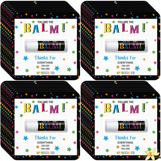 Sacubee bulk lip balm vanilla pack for team gifts and events.