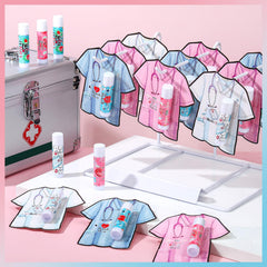 Sacubee nurse lip balm 30-pack, five styles, tabletop display for Nurses Week.