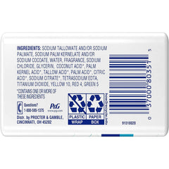 Safeguard bar soap in hand and bath setting promotes clean skin routines.