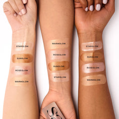 Under makeup, Saie Glowy Super Gel primes while keeping skin hydrated