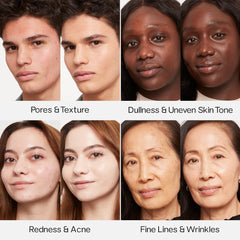 Blended finish close-up showing luminous, second-skin glow from Saie Glowy Tint.