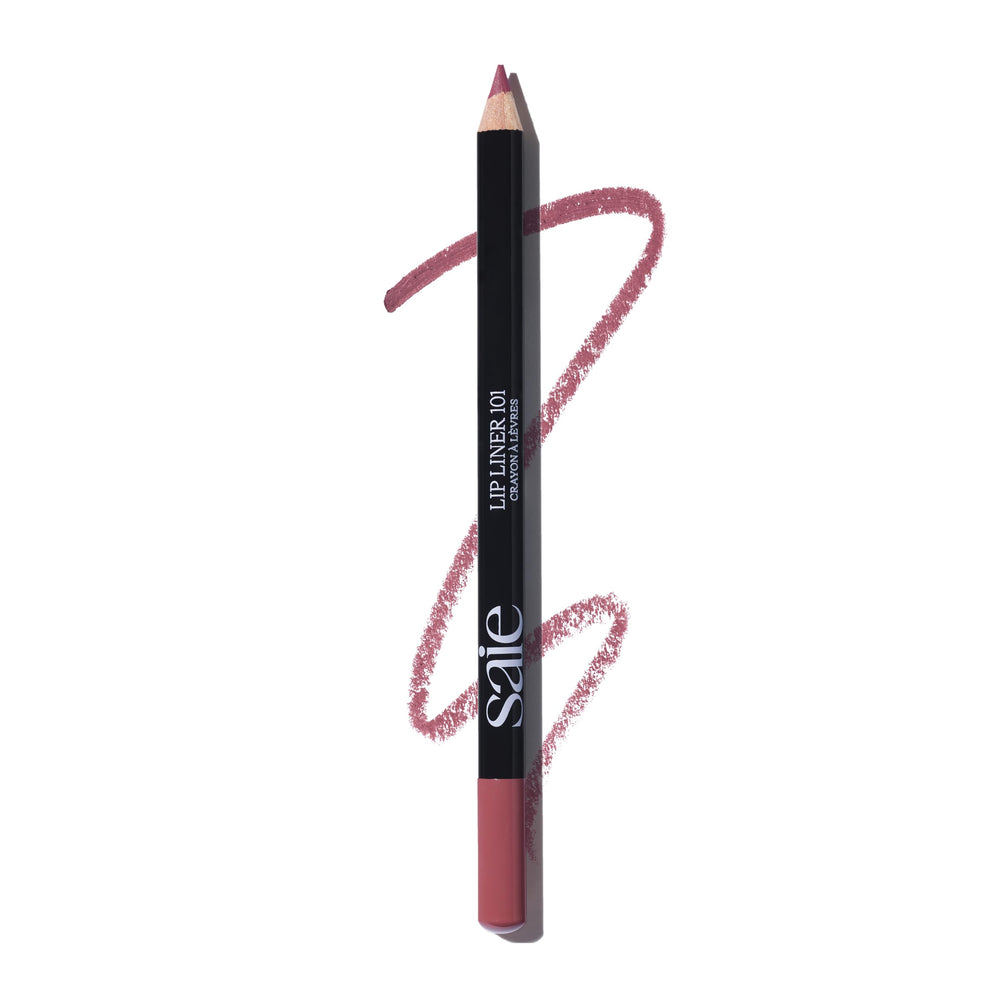 Saie Lip Liner 101 wooden pencil for precise lip shaping and smooth application.