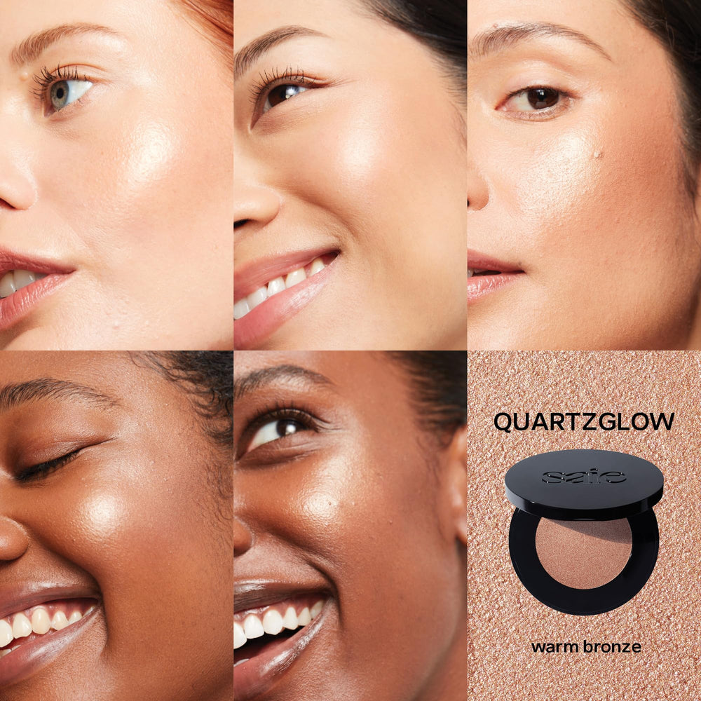 Saie Quartzglow warm bronze pigment adds natural color and glow