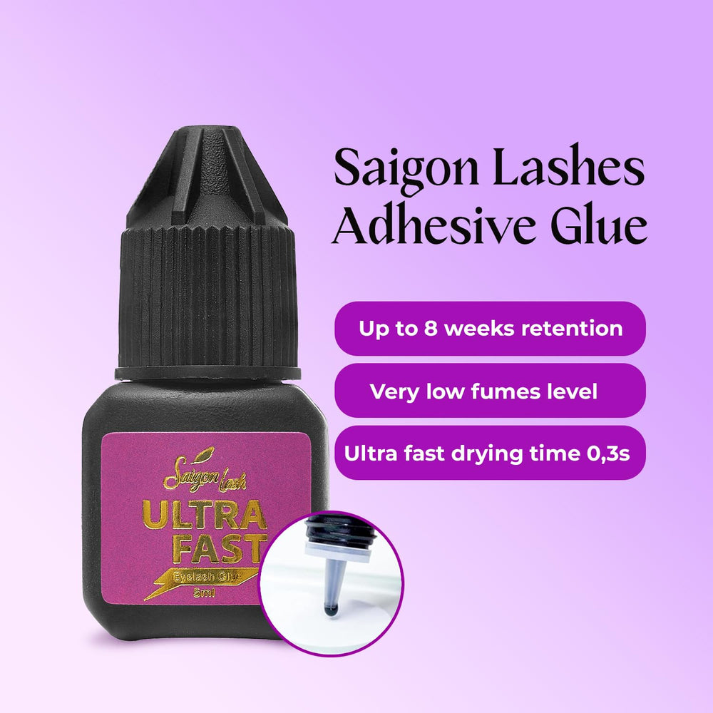 SAIGON LASH Lash-fan application demonstrates smooth base placement for efficient volume fans.