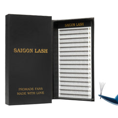 Saigon Lash wispy promade fans 3D with enhanced adhesion for lasting lash sets