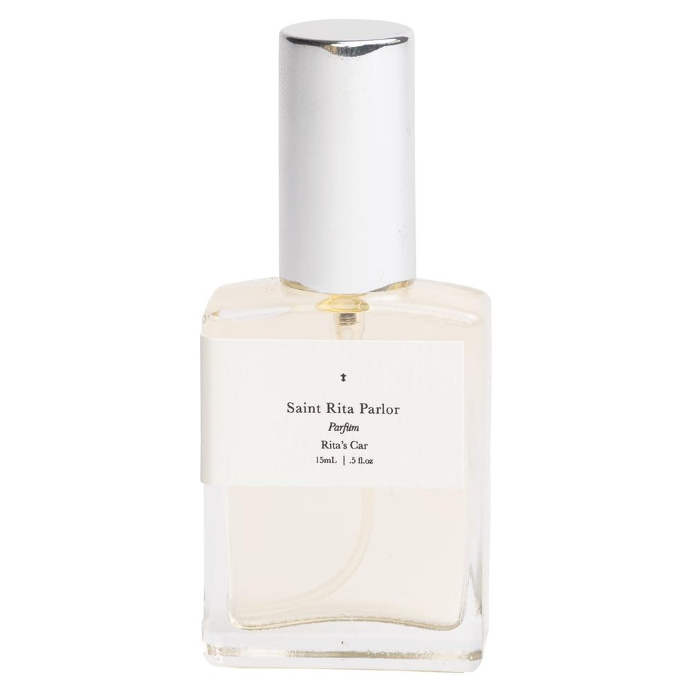 Saint Rita Parlor Rita's Parfum bottle close-up highlighting premium unisex fragrance.