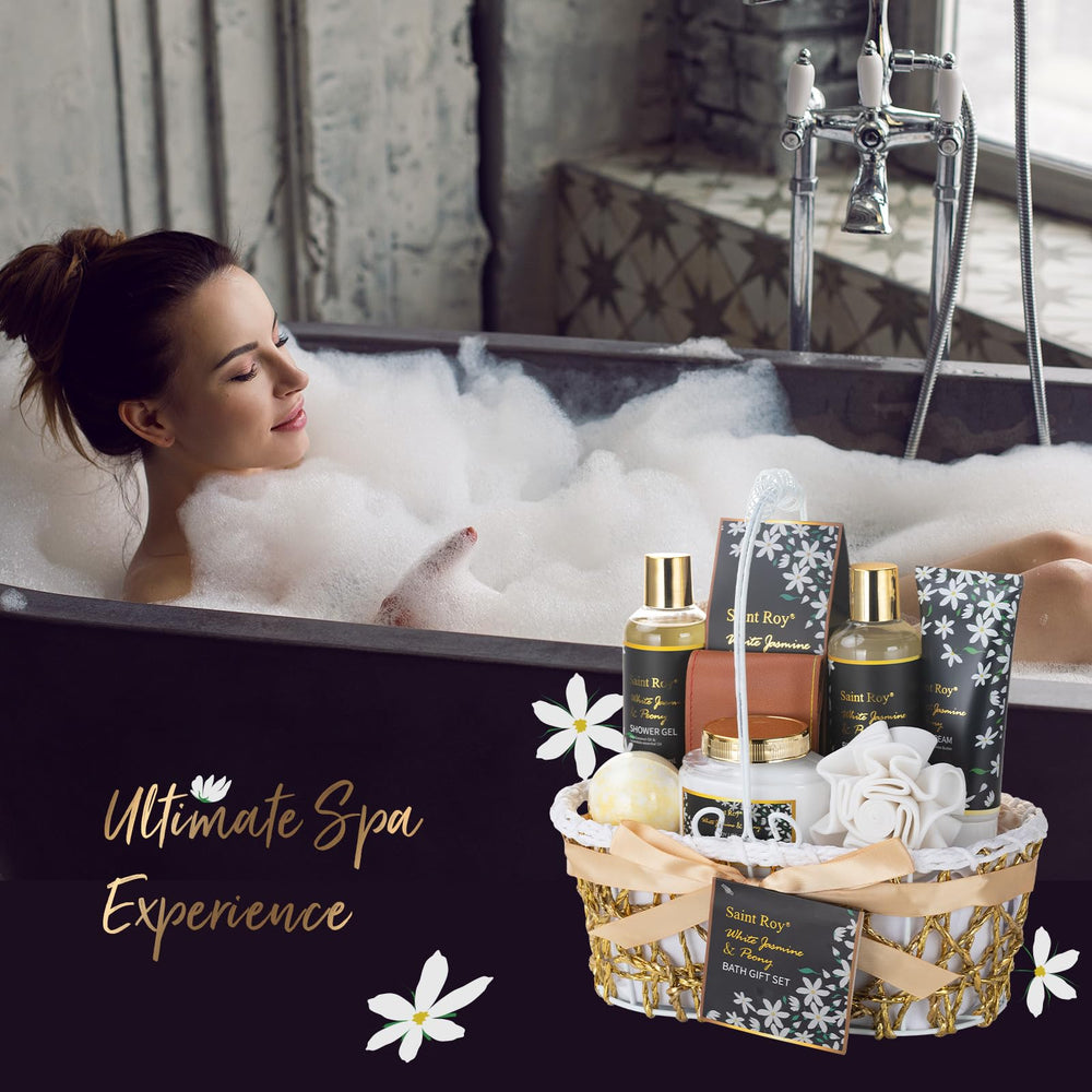 Saint Roy bubble bath bottle creates a fragrant uplifting bath
