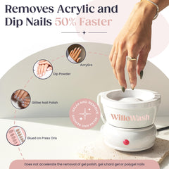Willowash warming plate preheats acetone for quicker soak-off