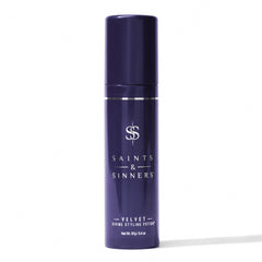 Saints & Sinners Velvet Divine bottle pour for smooth styling on damp hair