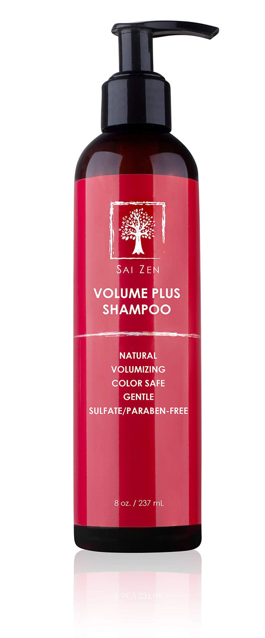 Sai Zen Volume Plus Shampoo bottle with sulfate-free formula for all hair types