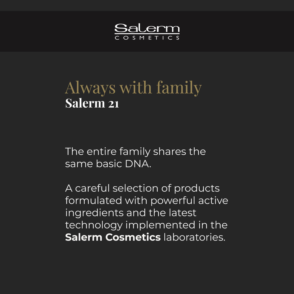 SALERM 21 thermal protection helps shield hair during heat styling.