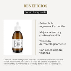 SALERM Hairlab Energizing Lotion application scene suggests effortless scalp care.
