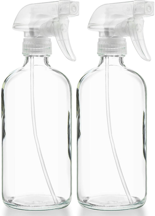 Sallys Organics empty glass spray bottle 16 oz ready for refill and versatile use