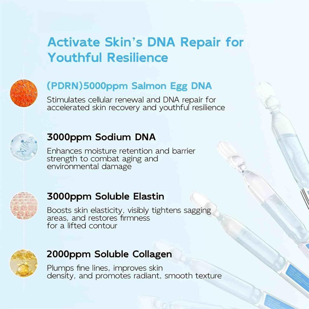 Salmon DNA PPRN Serum travel-ready tubes shown for on-the-go use.