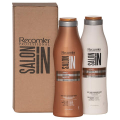 SALOON IN Recamier Hydra shampoo bottle protects color-treated hair.