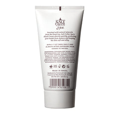 Salt Cellar hand cream pump showing non-greasy, quick-absorbing application