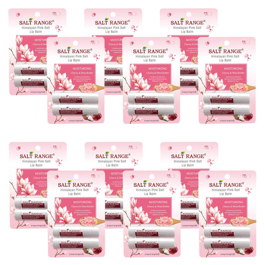Salt Range lip balm cherry and shea stick providing lasting hydration