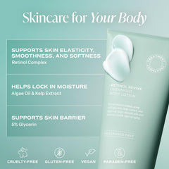 Saltair Retinol Revive Night Lotion swatch on skin demonstrating quick absorption