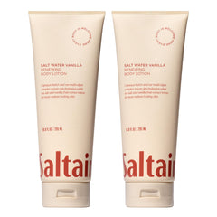 Saltair Body Lotion two-tubes on display offering convenient hydration.