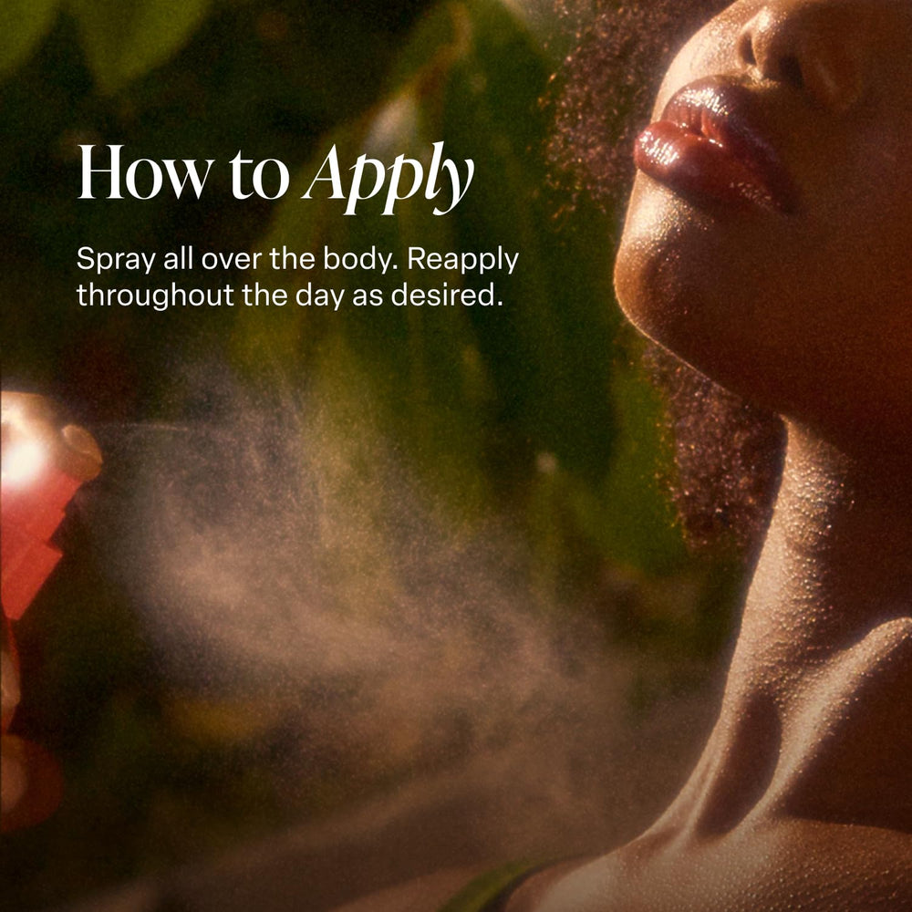 Saltair Body Mist applied to skin for a lightweight, quick-drying fragrance experience.