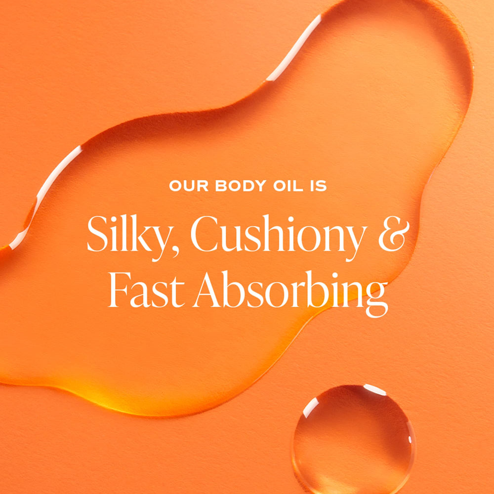 Saltair Exotic Pulp Body Oil helps hydrate dry skin without residue.