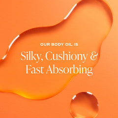 Saltair Exotic Pulp Body Oil helps hydrate dry skin without residue.