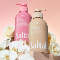 Saltair Signature duo ready for giftable set, enhancing bathroom aesthetics and daily ritual.