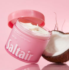 Saltair fast-absorbing texture leaves no greasy residue after application.