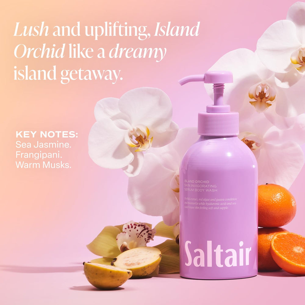 Saltair Kukui Oil highlights antioxidants during cleansing.