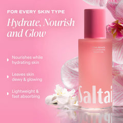 Saltair non greasy finish leaves skin soft without a heavy residue.