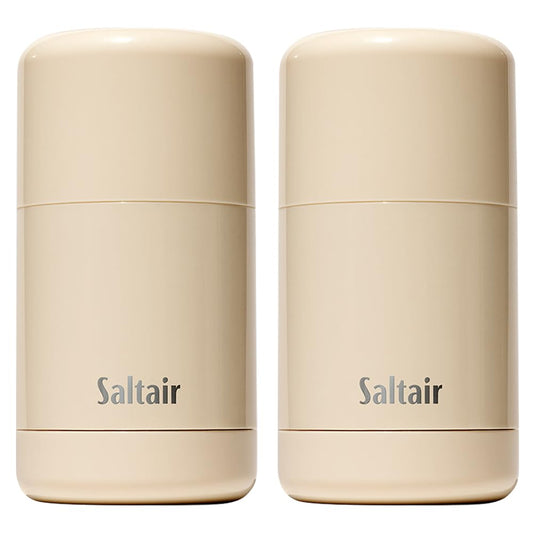 Saltair Salt Water Vanilla Deodorant 2PK packaging for travel-ready freshness