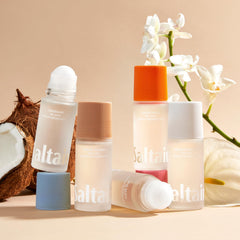 Saltair Serum Deodorant Seascape packaging side view.