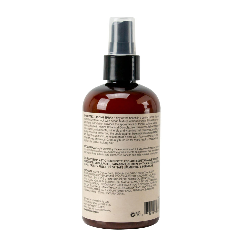 Saltie by 30A Sea Salt Texturizing Spray dry-look styling aid for texture maintenance.