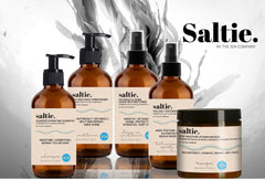 Saltie by 30A Sea Salt Texturizing Spray frizz control and definition for smoother waves.