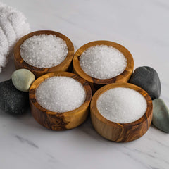 SaltWorks Ultra Epsom medium grain bath salt purity seal ensures quality.