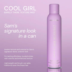 SAM MCKNIGHT Barley There Texture Mist dispenser in action for even coverage.