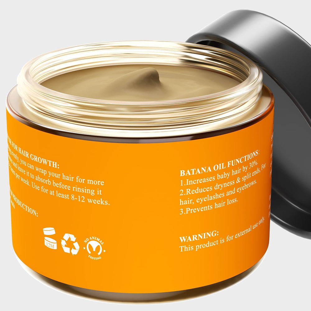 Samnyte Batana Oil label view emphasizes organic, raw formula.