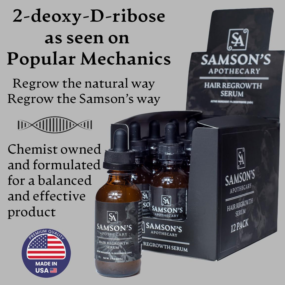 Samson's Apothecary serum dropper in action for precise application.