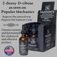 Samson's Apothecary serum dropper in action for precise application.