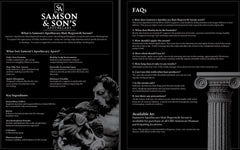 Samson's Apothecary label close-up highlighting Deoxyribose 2dDr 1% formula.