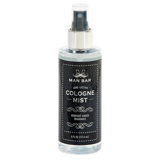 San Francisco Soap Company MAN BAR Midnight Amber bottle showcases premium cologne mist