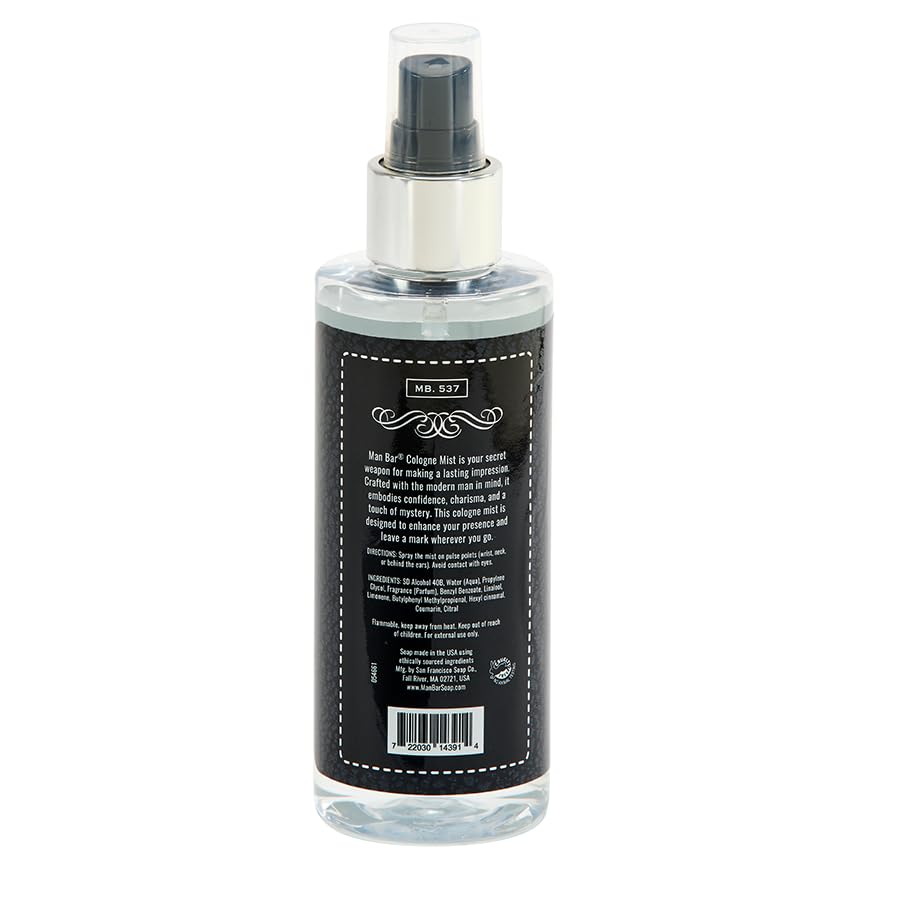 MAN BAR Midnight Amber spray bottle for quick on the go application
